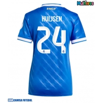 Camisa de Futebol Real Madrid Dean Huijsen #24 Equipamento Alternativo Mulheres 2025-26 Manga Curta